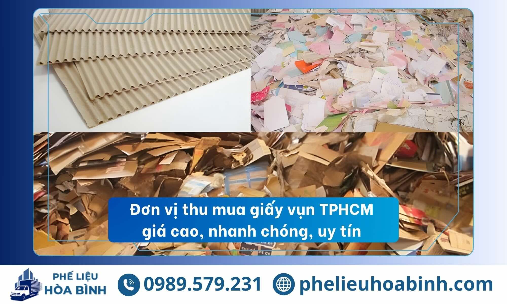 Thu mua giấy vụn phế liệu giá cao tại TPHCM và toàn quốc