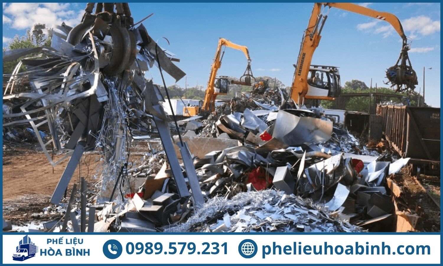 Phế Liệu Hòa Bình Hỗ trợ dọn dẹp kho bãi bằng máy móc và đội ngũ chuyên nghiệp